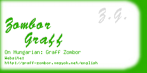 zombor graff business card